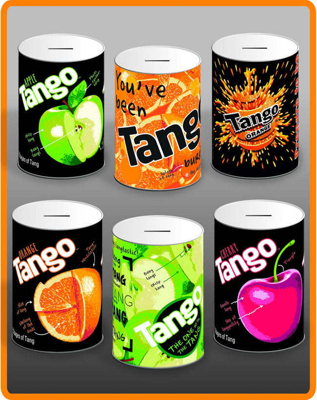 TANGO MONEY TINS ASSORTED 150MMX100MM. TAN001 \\\KD15746