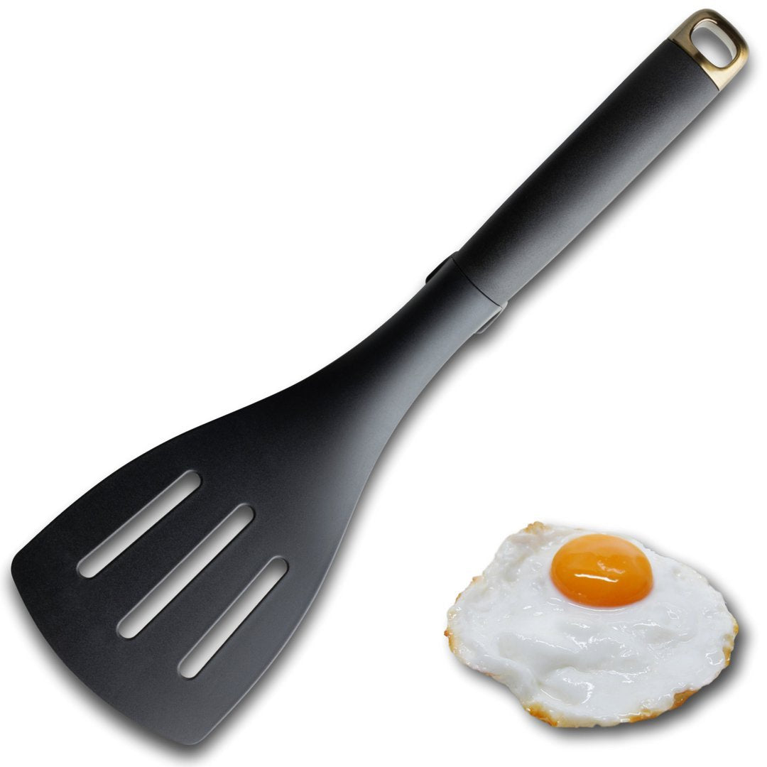 TAYLORS EYE WITNESS NONSTICK NYLON SLOTTED SPATULA TURNER BRASS TOP. LMS2701B \\\KD15783