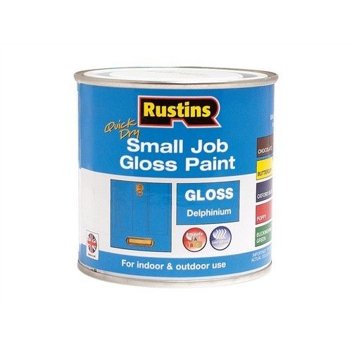 RUSTIN QUICK DRY SMALL JOB GLOSS PAINT DELPHINIUM 250ML. GPDEW250 \\\KD15812