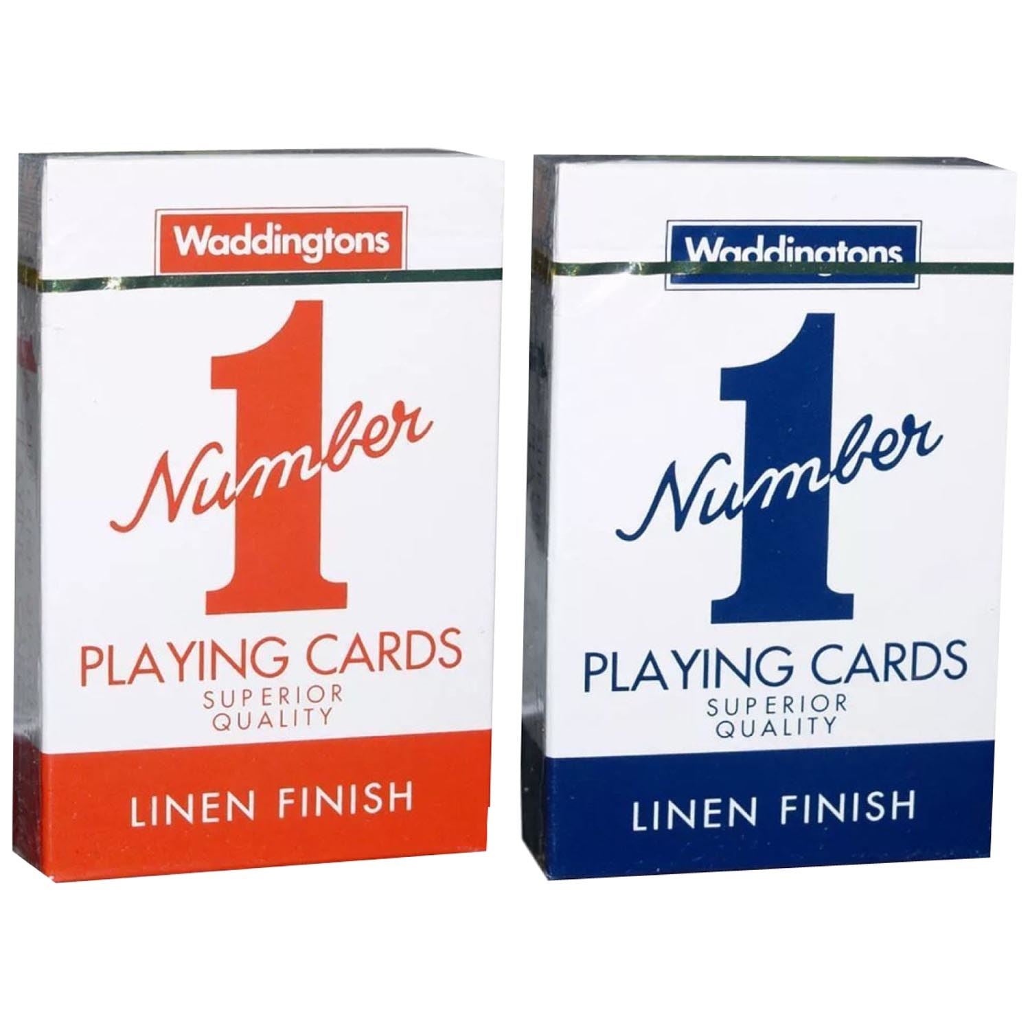 WADDINGTON LINEN FINISH NO. 1 PLAYING CARD 12/PK. WPC \\\KD15825