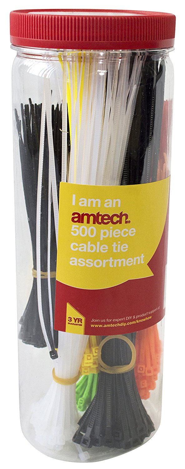 ASSORTED CABLE TIE 500 PIECES. S0680 \\\KD15837