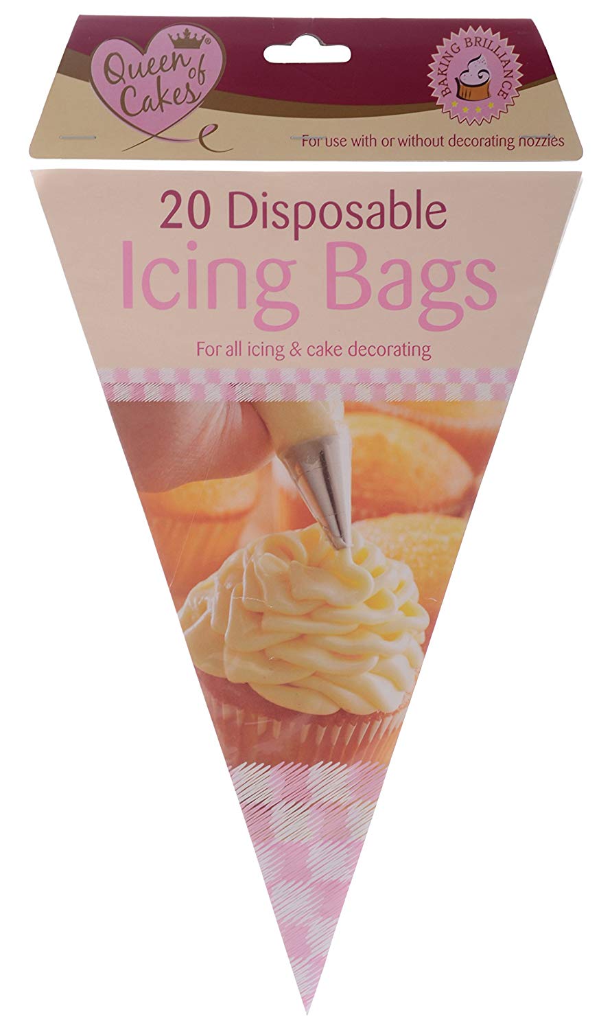 QUEEN OF CAKE DISPOSABLE ICING BAG 20/PK. QC1117 \\\KD15860