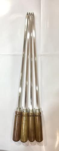 MATERCOOK KEBAB STICK SKEWERS 8MM X 52CM WITH SHEESHAM HANDLE. IND620 \\\KD15907