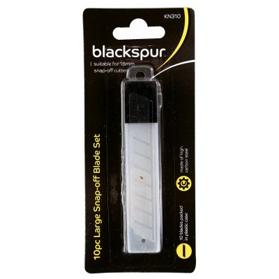 BLACKSPUR 10PC LARGE SNAP-OFF BLADE SET. KN310 * DON NOT LIST * \\\KD15936