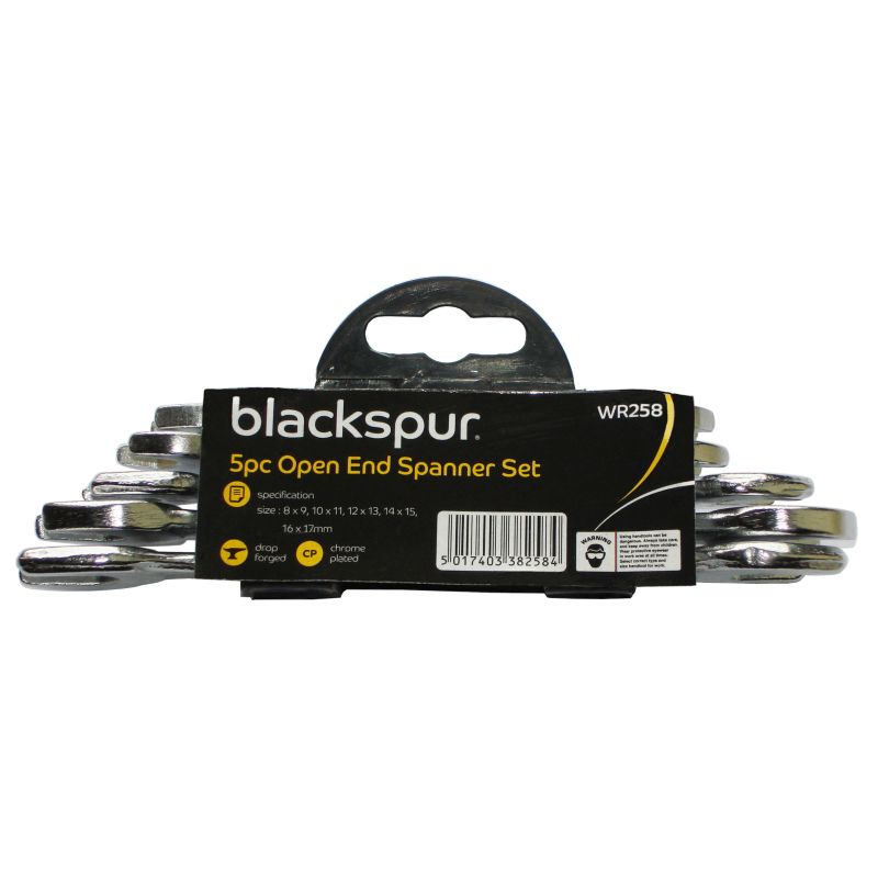 BLACKSPUR 5PC OE SPANNER SET (MM CARD). WR258 \\\KD15962