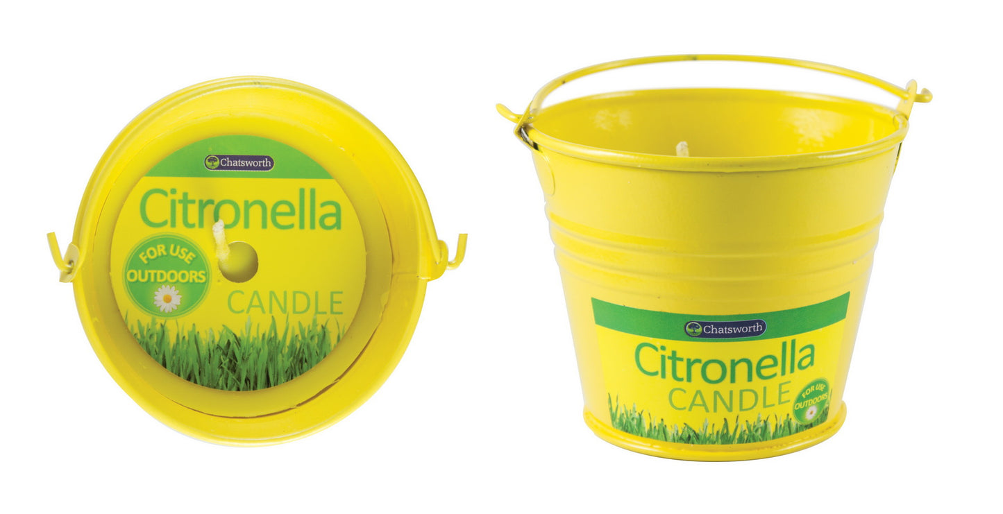 CHATSWORTH CITRONELLA METAL BUCKET CANDLE OUTDOOR. CH0218 \\\KD15983