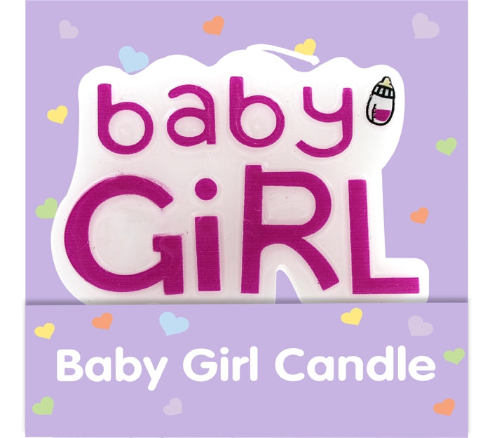 BABY GIRL CANDLE. EW19908-G \\\KD16045