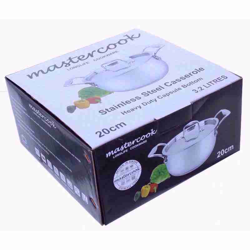 MASTERCOOK STAINLESS STEEL CASSEROLE 20CM. CST017 \\\KD16135
