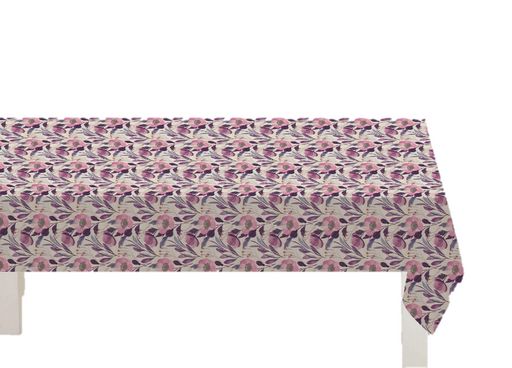 WILD POPPY FLORAL PVC TABLE CLOTH. 191694 \\\KD16156