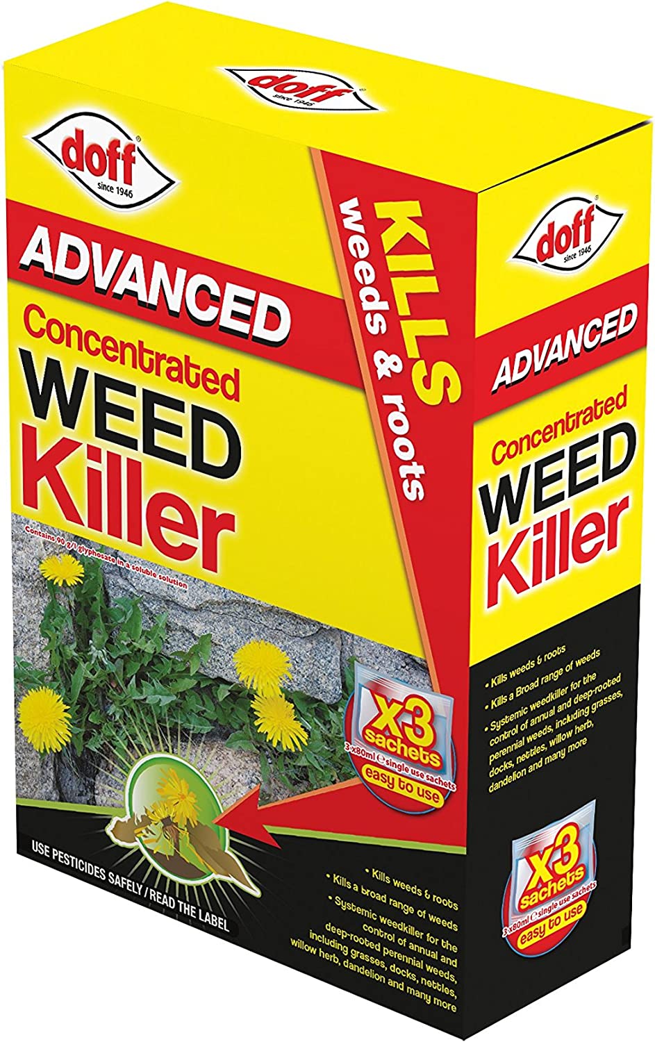 DOFF ADVANCE CONCENTRATED WEED KILLER 80ML 3/PK. F-FW-003-DOF-01 \\\KD16168