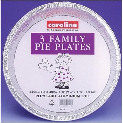 CAROLINE DEEP FAMILY PIE PLATE 10 INCH PACK OF 3. CV1025 \\\KD16275