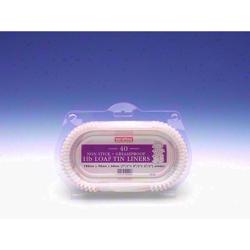 CAROLINE LOAF TIN LINERS 1 LB PACK OF 40. 1716 \\\KD16309