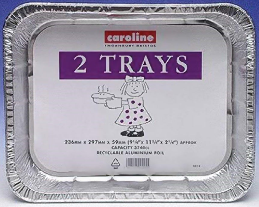 CAROLINE LARGE FOIL TRAY 262 X 322 X 50 MM 2/PK. C1014 \\\KD16311