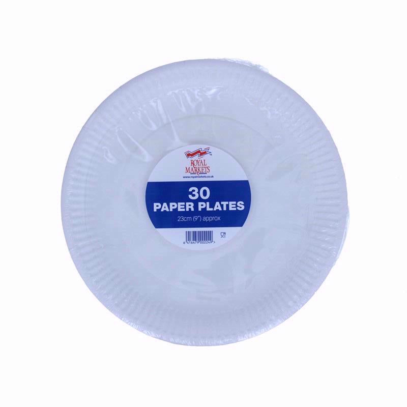 'ROYAL MARKET WHITE PAPER PLATES 9 INCH PACK OF 30'S'||'. '||'PP930' \\\KD16394
