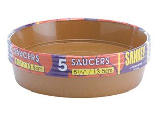 SHANKY PLASTIC FLOWER GROW SAUCER 13.5CM PACK OF 5. GN057 \\\KD16462