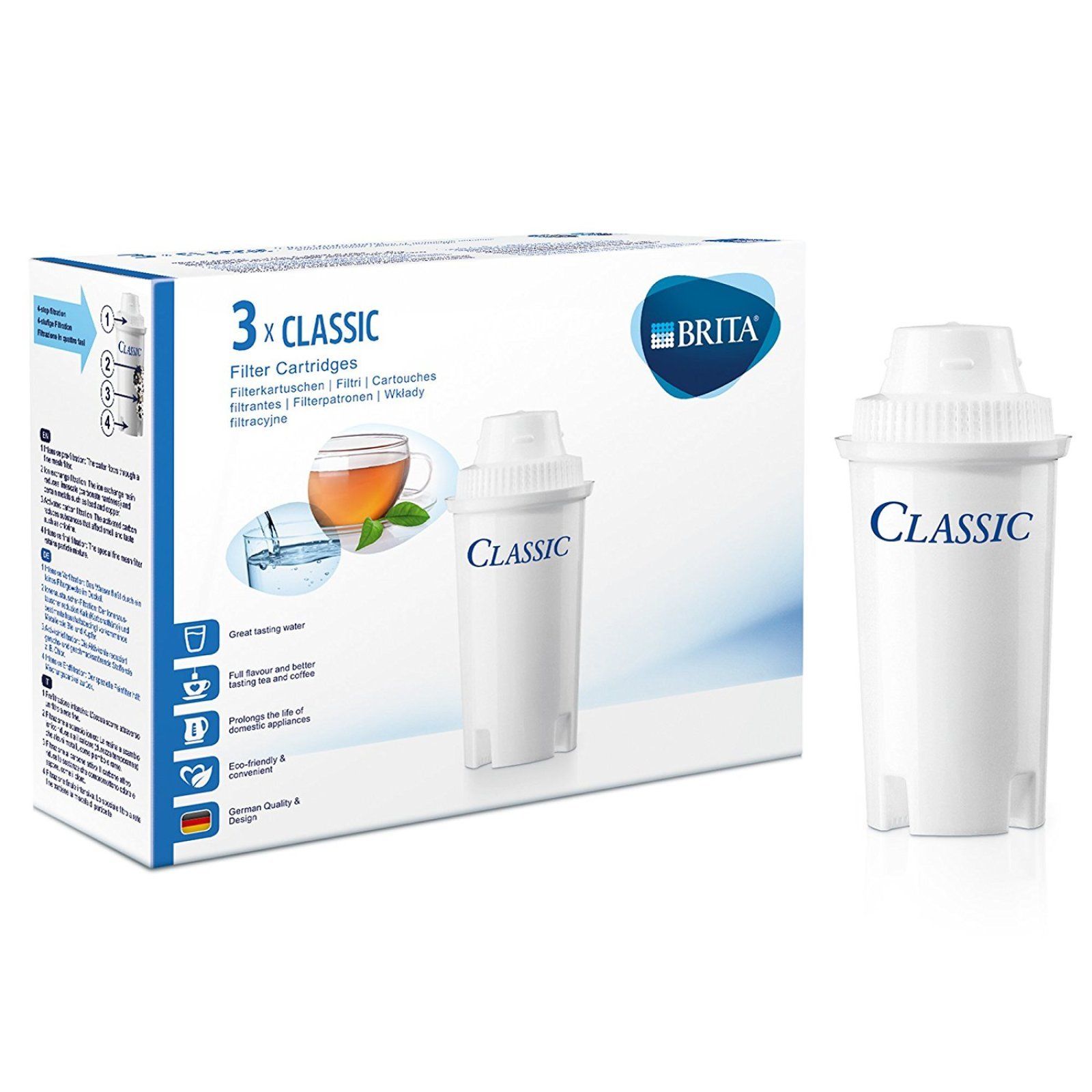 BRITA CLASSIC FILTER CARTRIDGES 3/PK. 205386 \\\KD16509