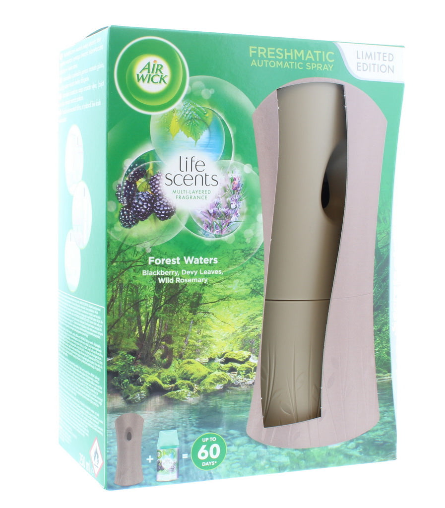 AIRWICK MACHINE AND REFILL SET FOREST WATERS LAST 60 DAYS. \\\KD16530
