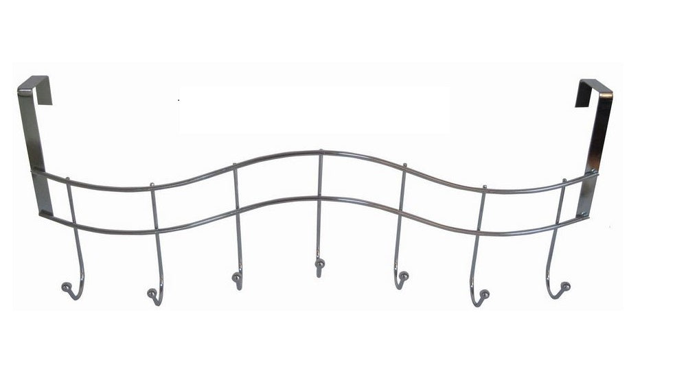 ANZ CHROME OVER THE DOOR HANGER 7HOOKS 35CM. OD7H \\\KD16609