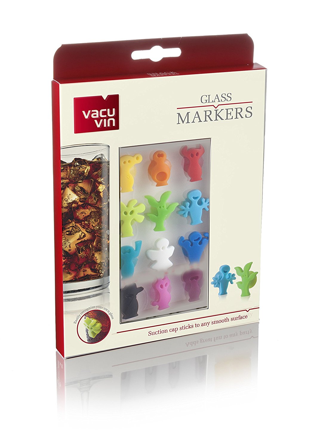 VACU VIN PARTY PEOPLE GLASS MARKERS 12/PK. 1886060 18860 \\\KD16635