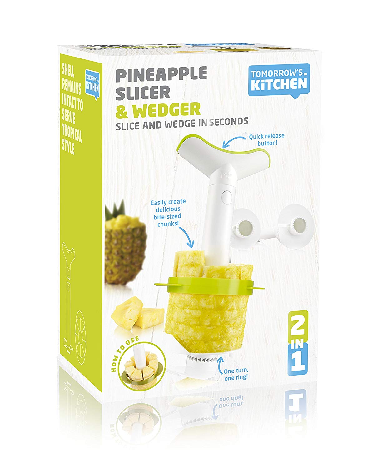 VACU VIN PINEAPPLE SLICER & WEDGER 3/PK (SMALL - MEDIUM - LARGE). 48702606 48702 \\\KD16645