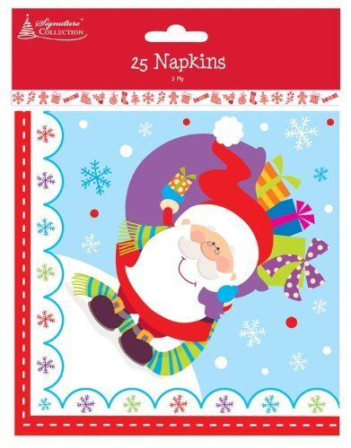 CUTE CHRISTMAS TABLE DISPOSABLE PAPER NAPKINS 25/PK. KCBN \\\KD16650