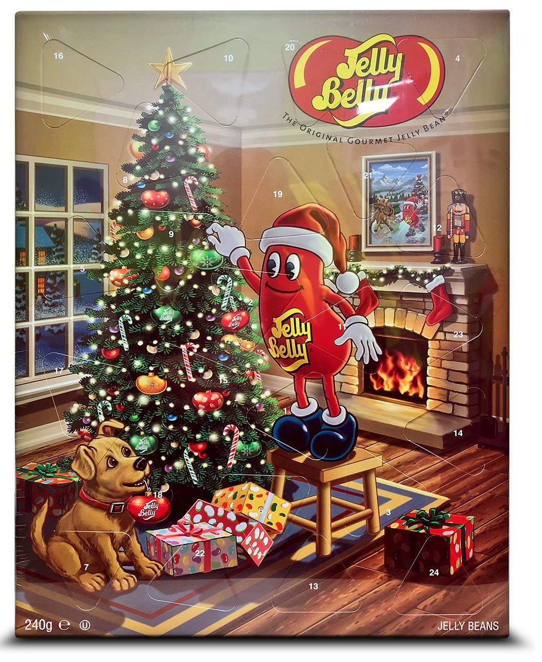 JELLY BELLY SANTA ADVENT CALENDER 2018 240G. PTPTFOJEL016 \\\KD16651