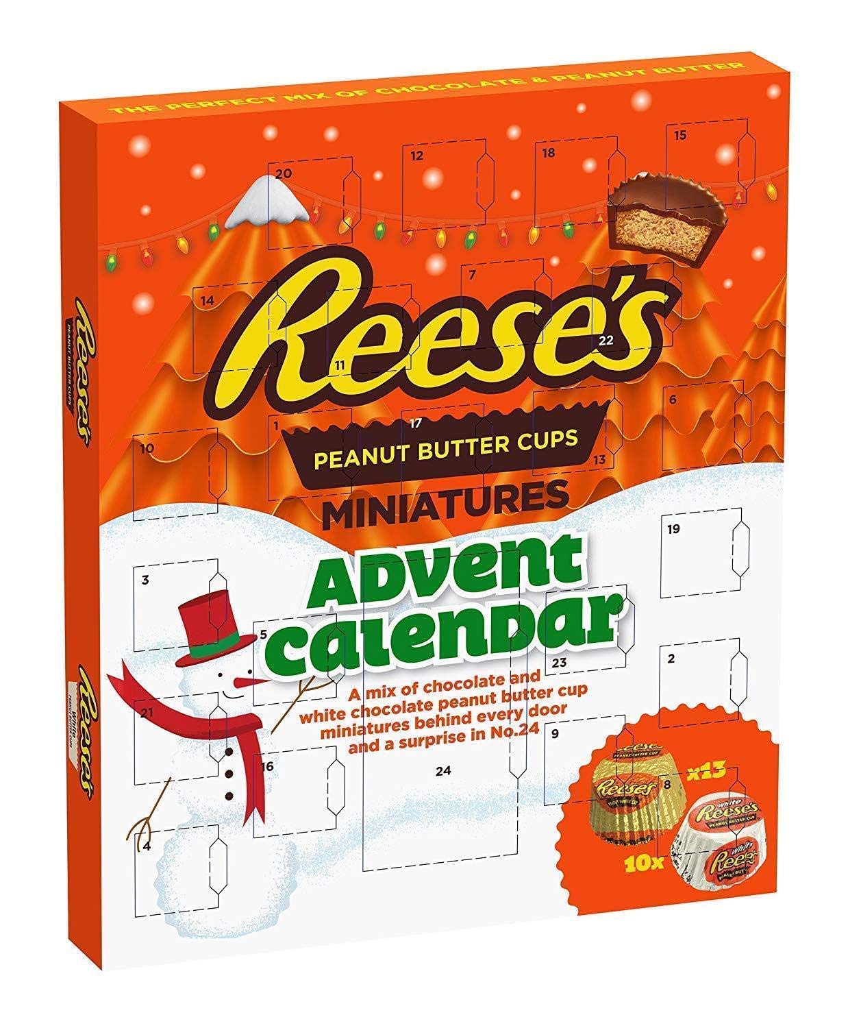 REESES PEANUT BUTTER CUPS CHRISTMAS ADVENT CALENDAR 250G. PTFOREE015 \\\KD16652