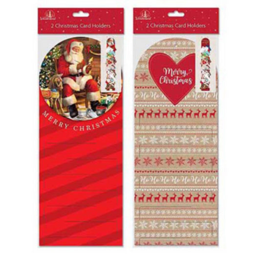 CHRISTMAS TRADITIONAL CARD HOLDERS 2/PK. XC0028 \\\KD16660
