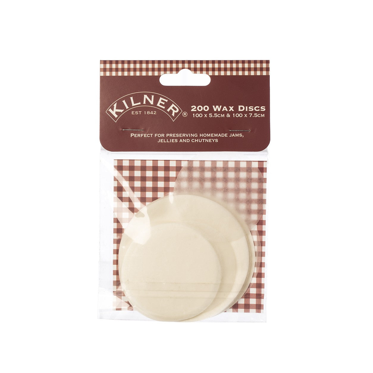 KILNER WAX DISCS 200/PK (100 X 5.5CM & 100 X 7.5CM). 0025.428 \\\KD16664
