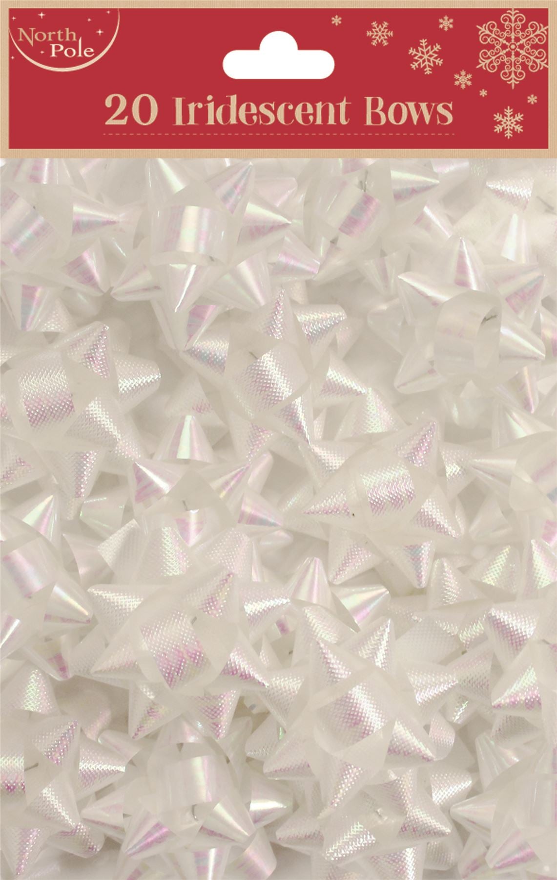 IRIDESCENT GIFT BOWS 20/PK. EWX22917B \\\KD16683