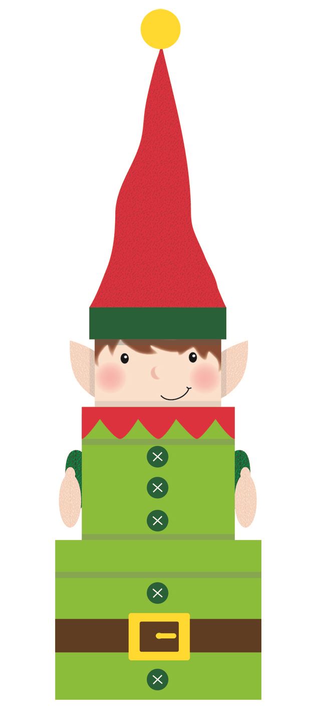 CHRISTMAS PARTY ELF GIFT BOX 3/SET. EWX23481BX \\\KD16689