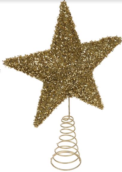 LARGE SPARKLY TREE TOPPER GOLD. DP54420 \\\KD16706