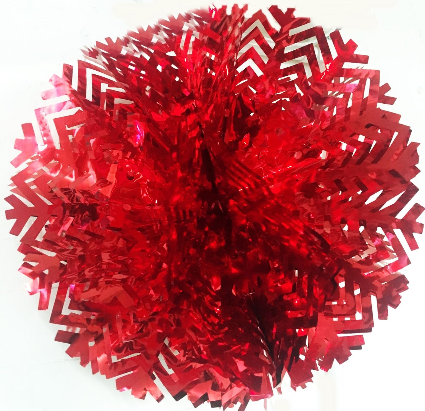 32CM CHRISTMAS FOIL HANGING BALL RED. HBA021R \\\KD16727
