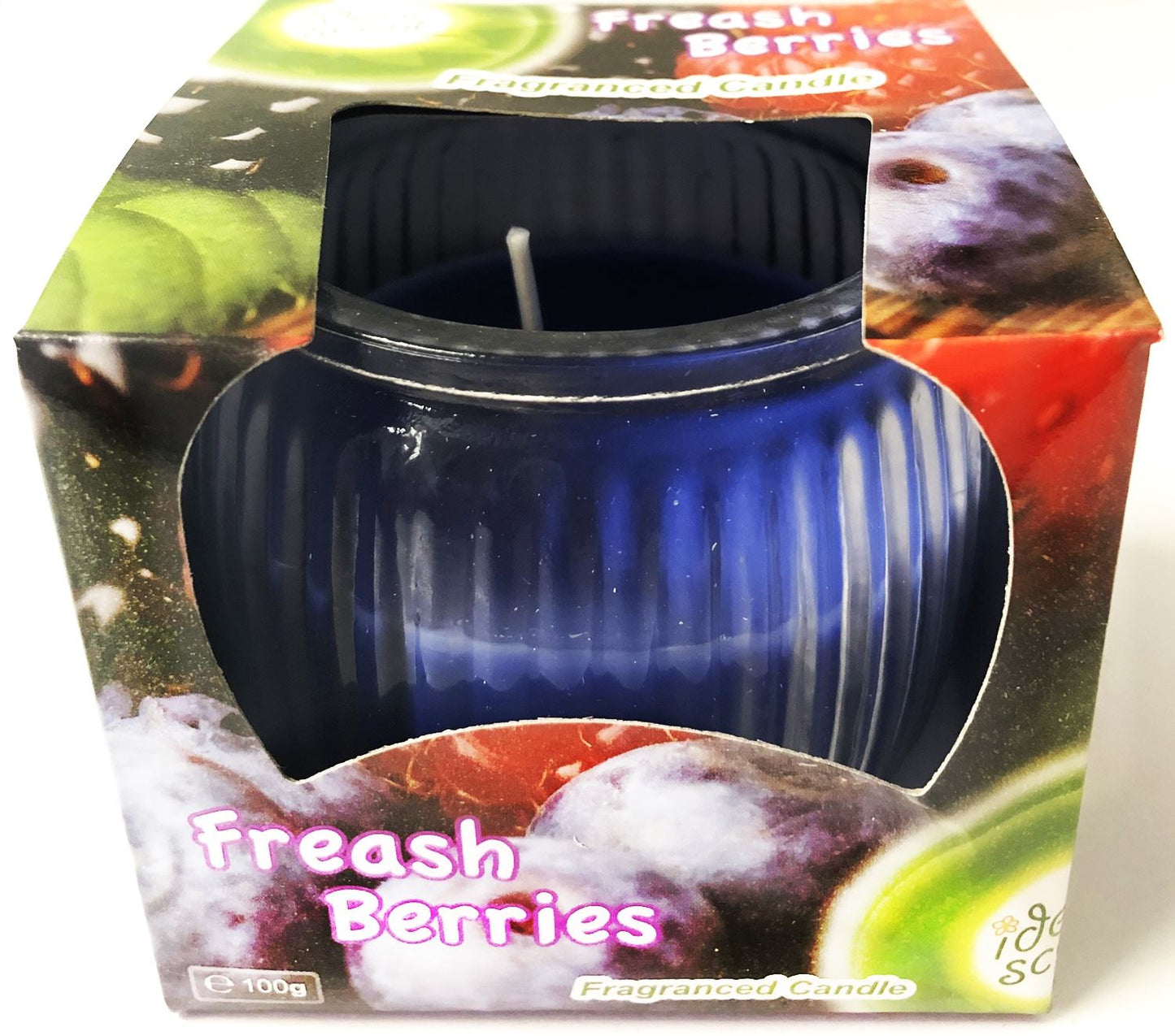 IDEAL SCENT FRESH BERRIES FRAGRANCED CANDLE. AA013 \\\KD16732