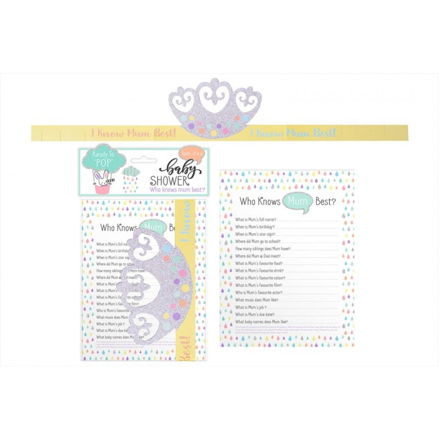 FIRST STEPS BABY SHOWER GAME SET 24/PK. FS807 \\\KD16808