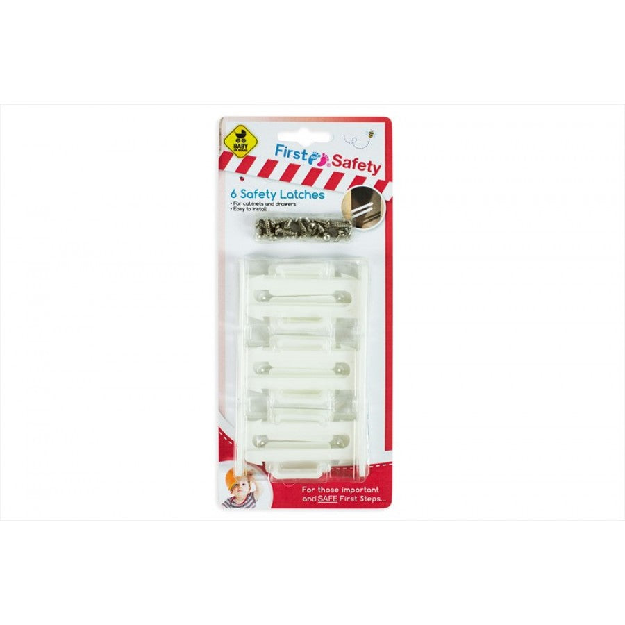 FIRST STEPS DRAWERS SAFETY LATCHES 6/PK. FS570 \\\KD16819