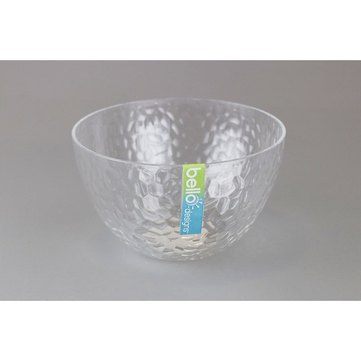 BELLO SMALL CLEAR DIMPLE PLASTIC BOWL 14CM X 9.5CM. AM3205 \\\KD16834