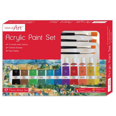WORKS OF ART ACRYLIC PAINT SET 17PCS. TA6747 \\\KD16904