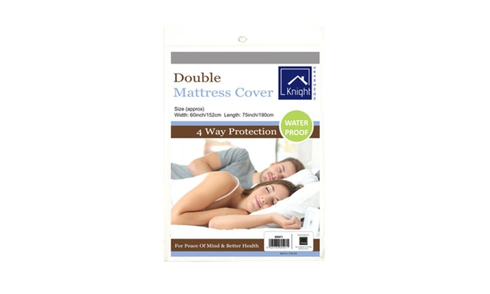 KNIGHT DOUBLE MATTRESS COVER 152 X 190CM 4 WAT PROTECTION. F805071 \\\KD16958