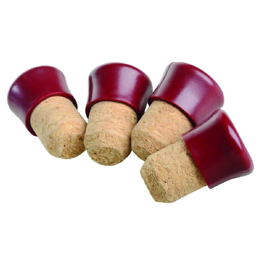 FACKELMANN CORK & PLASTIC BOTTLE STOPPERS 4/PK. PCH49557 \\\KD16984