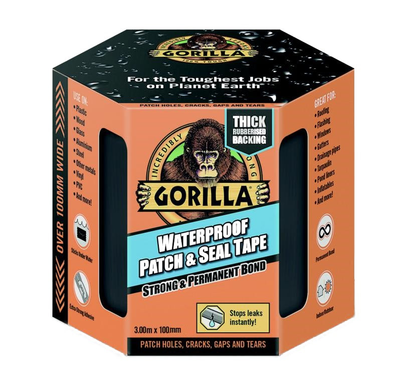 GORILLA WATERPROOF PATCH & SEAL TAPE 100MM X 3M. 3044721 006235 \\\KD17009