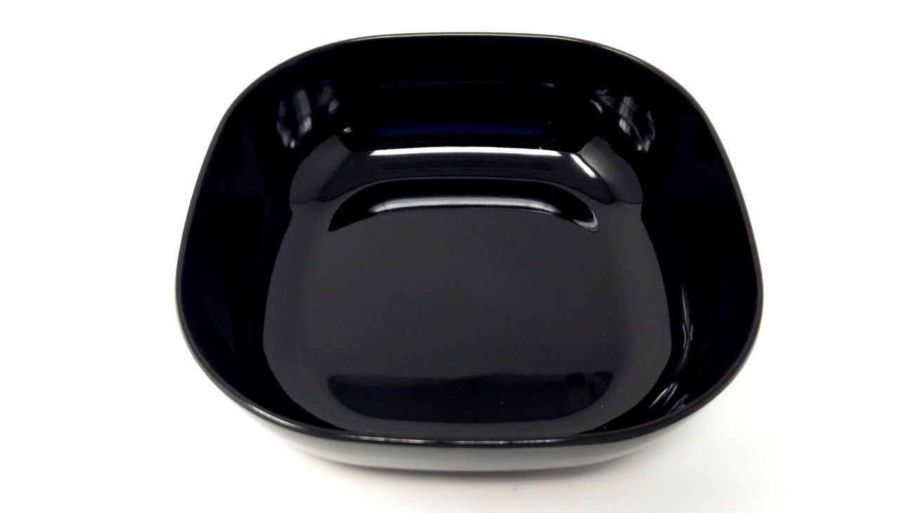 EDGO MELAMINE BLACK SQUARE BOWL 8 INCH. F654112 \\\KD17067