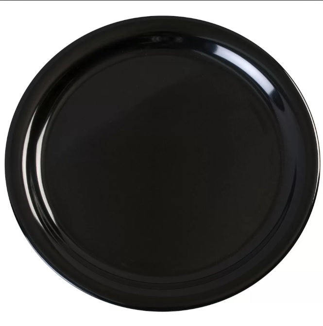 EDGO MELAMINE BLACK ROUND PLATE 11 INCH. F654136 \\\KD17072