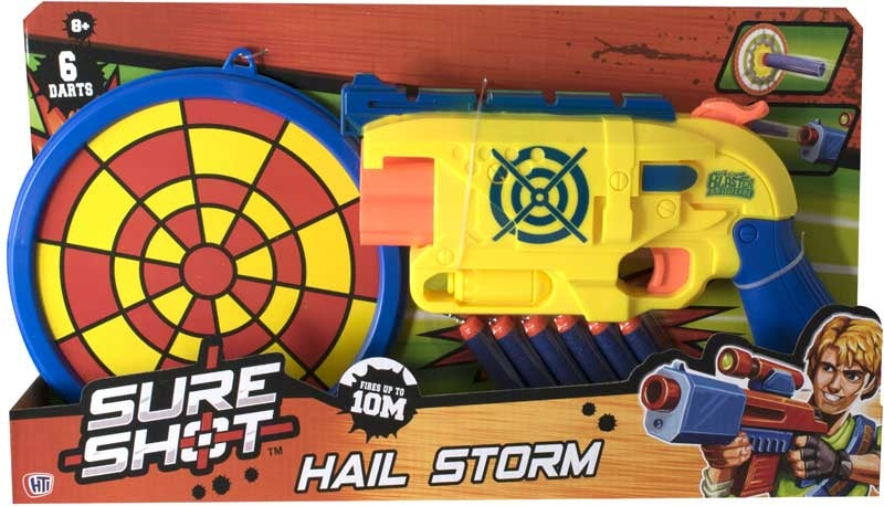 SURE SHOT HAIL STORM BOYS FIRING FUN FIRES UP TO 10M. 1374262 \\\KD17104