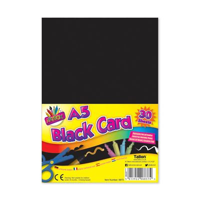 ART BOX A5 BLACK ACTIVITY CARD 30 SHEETS. TA6874 \\\KD17124