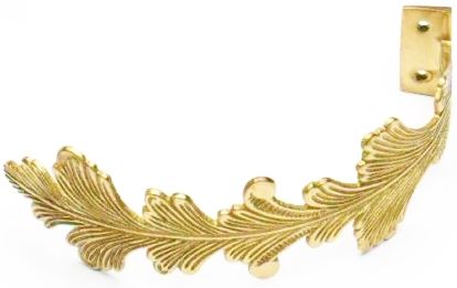 CURTAIN HOLD BACK BRASS CLASSIC LEAF. M2238 \\\KD17132