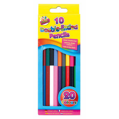 10 PACK DOUBLE ENDED COLORING PENCILS. TA1083 \\\KD17161