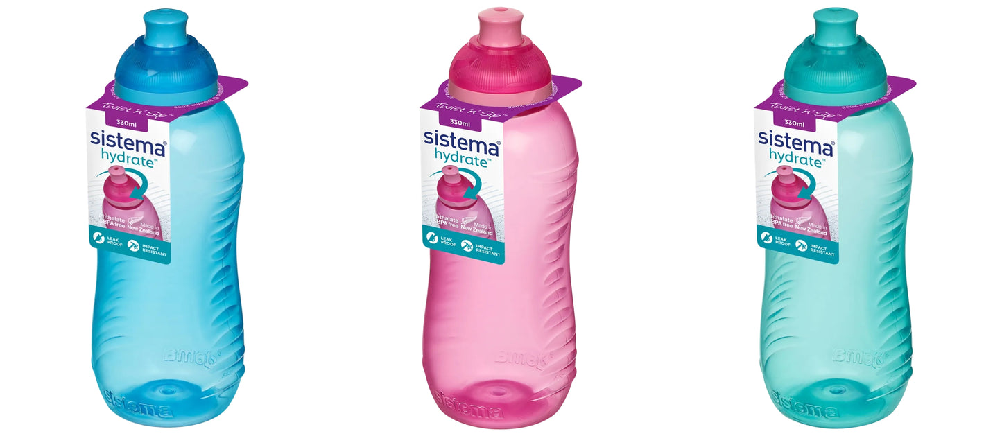 SISTEMA TWIST N SIP WATER BOTTLE 330ML. S780 \\\KD17162