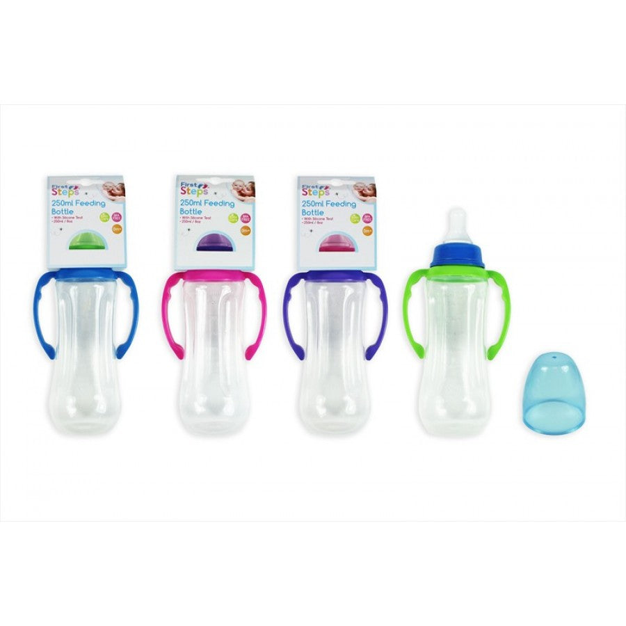FIRST STEP BABY FEEDING BOTTLE WITH GRIPPER 250ML. FS531 \\\KD17164