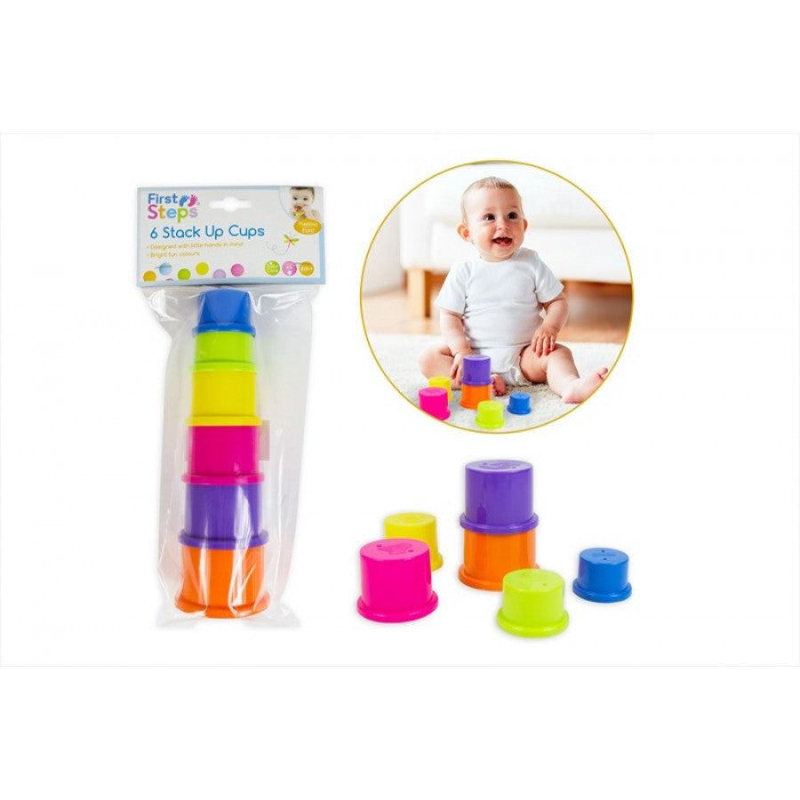 FIRST STEPS STACK UP CUPS 6/PK (HEIGHT 23CM). PS546 \\\KD17168